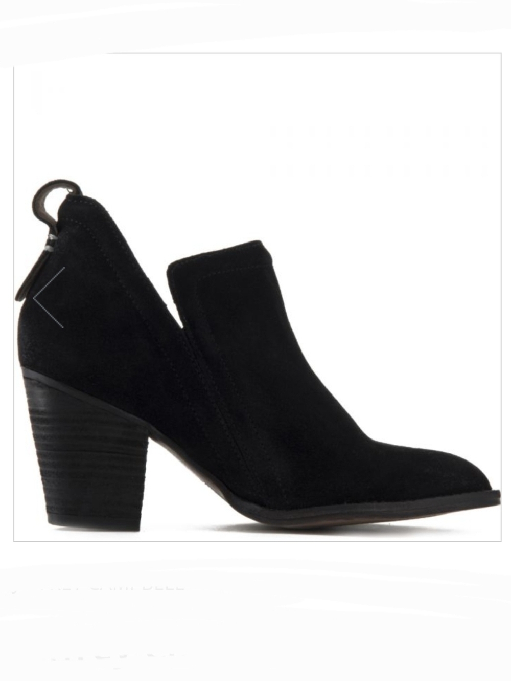 Jeffrey Campbell Split Shaft Burman Ankle Black Booties Size 9